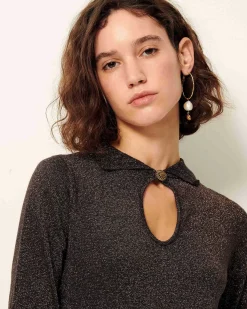 Pullis Und Cardigans Sessùn |Greta Shiny Black