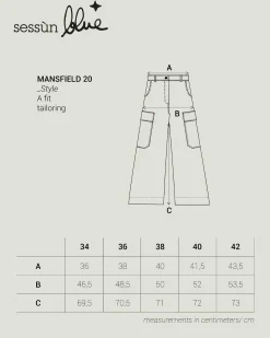 Hosen Sessùn |Mansfield 20 Navy