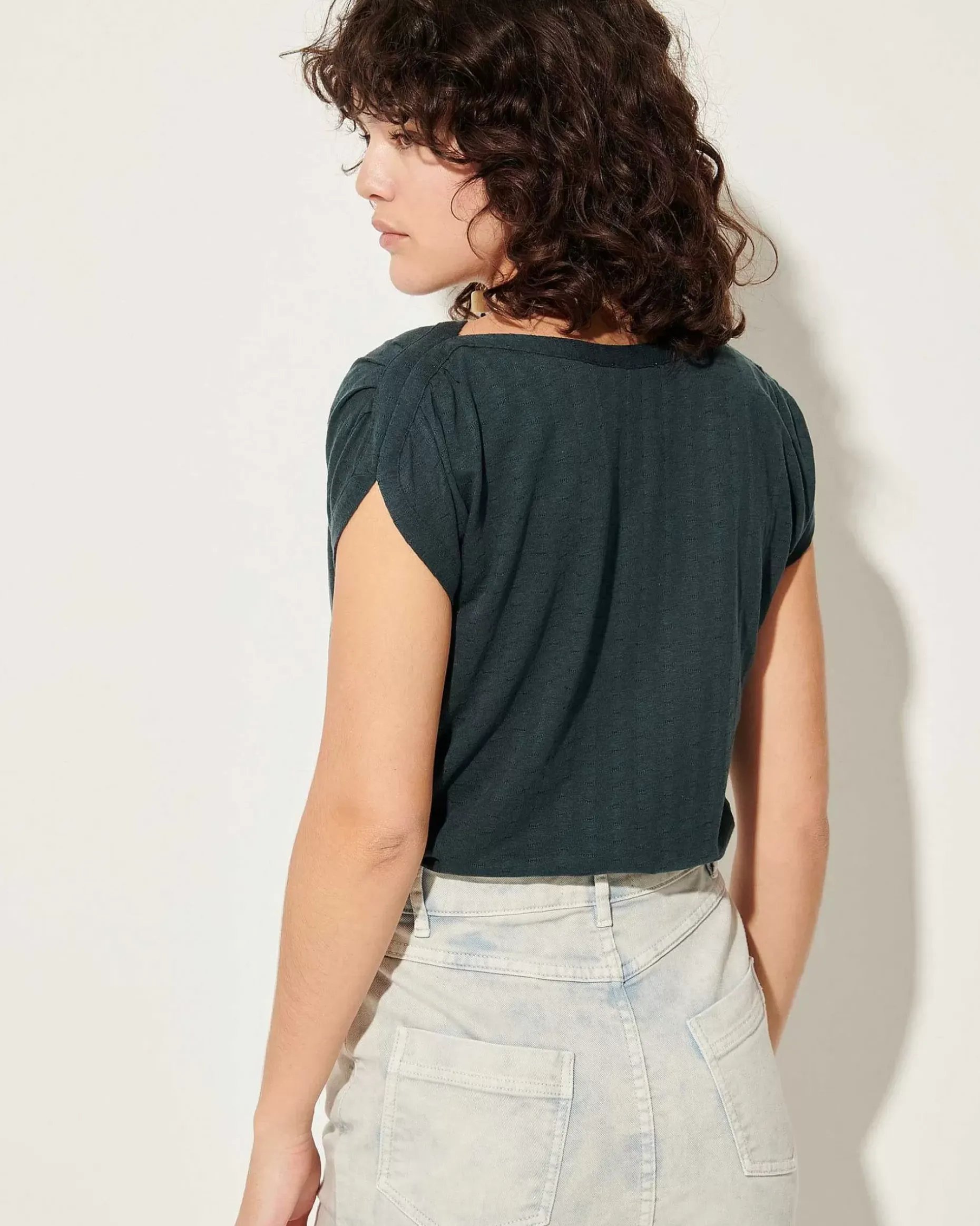 T-Shirts Und Sweatshirts Sessùn |Sixtojacquard Fleur De Sel