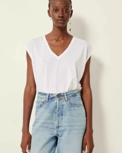 T-Shirts Und Sweatshirts Sessùn |The V Optical White